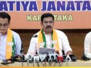 ಎಸ್ ಸಿಪಿ ಟಿಎಸ್ ಪಿ ಹಣ ಬಳಕೆ ಬಗ್ಗೆ ವಿವರಣೆ ನೀಡುವಂತೆ ಕೇಂದ್ರ ಸರ್ಕಾರದಿಂದ ಪತ್ರ ವಿಚಾರ: ಬೆಂಗಳೂರಿನಲ್ಲಿ ಬಿಜೆಪಿ ರಾಜ್ಯಾಧ್ಯಕ್ಷ ಬಿ.ವೈ. ವಿಜಯೇಂದ್ರ ಸುದ್ದಿಗೋಷ್ಟಿ