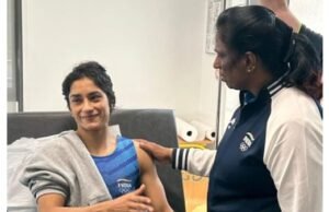 ವಿನೇಶ್ ಪೋಗಟ್ ಭೇಟಿಯಾಗಿ ಧೈರ್ಯ ತುಂಬಿದ ಭಾರತೀಯ ಒಲಿಂಪಿಕ್ಸ್ ಅಸೋಸಿಯೇಶನ್ ಅಧ್ಯಕ್ಷೆ ಪಿ ಟಿ ಉಷಾ