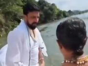 ಮಂಡ್ಯದ ಶ್ರೀರಂಗಪಟ್ಟಣದ ಬಳಿ ಕಾವೇರಿ ನದಿಯಲ್ಲಿ ನಟ ಸುದೀಪ್ ತಾಯಿಯ ಅಸ್ಥಿ ವಿಸರ್ಜನೆ