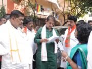 ಬಿಪಿಎಲ್ ಕಾರ್ಡ್ ರದ್ದು ವಿಚಾರ; ಬೆಂಗಳೂರಿನ ಜೈ ಮಾರುತಿ ನಗರದಲ್ಲಿ ಬಿಜೆಪಿ ನಾಯಕರ ಪ್ರತಿಭಟನೆ