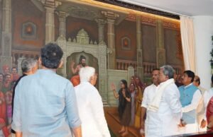 ಬೆಳಗಾವಿ ಸುವರ್ಣ ಸೌಧದಲ್ಲಿ ಅನುಭವ ಮಂಟಪದ ತೈಲವರ್ಣ ಚಿತ್ರ ಅನಾವರಣ