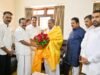 ಸಿಎಂ ಸಿದ್ದರಾಮಯ್ಯ ಭೇಟಿಯಾದ ತಮಿಳುನಾಡಿನ ಅರಣ್ಯ ಸಚಿವ ಡಾ.ಕೆ.ಪೊನ್ನುಮುಡಿ ಮತ್ತು ರಾಜ್ಯಸಭಾ ಸದಸ್ಯ ಮೊಹಮದ್ ಅಬ್ದುಲ್ಲಾ ಇಸ್ಮಾಯಿಲ್