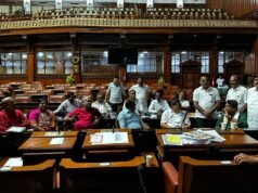 ಅಬಕಾರಿ ಸಚಿವ ಆರ್.ಬಿ. ತಿಮ್ಮಾಪುರ ರಾಜೀನಾಮೆಗೆ ಒತ್ತಾಯಿಸಿ ವಿಪಕ್ಷಗಳಿಂದ ಅಹೋರಾತ್ರಿ ಧರಣಿ